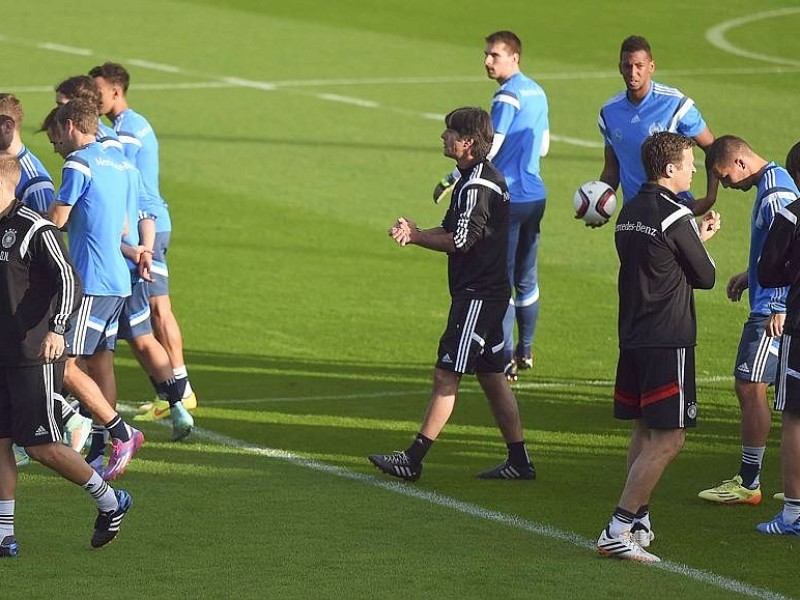 Abschlusstraining der Nationalmannschaft in Essen.