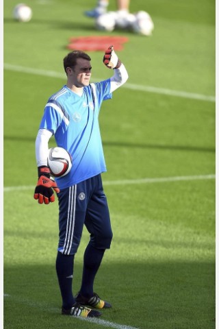 Abschlusstraining der Nationalmannschaft in Essen.