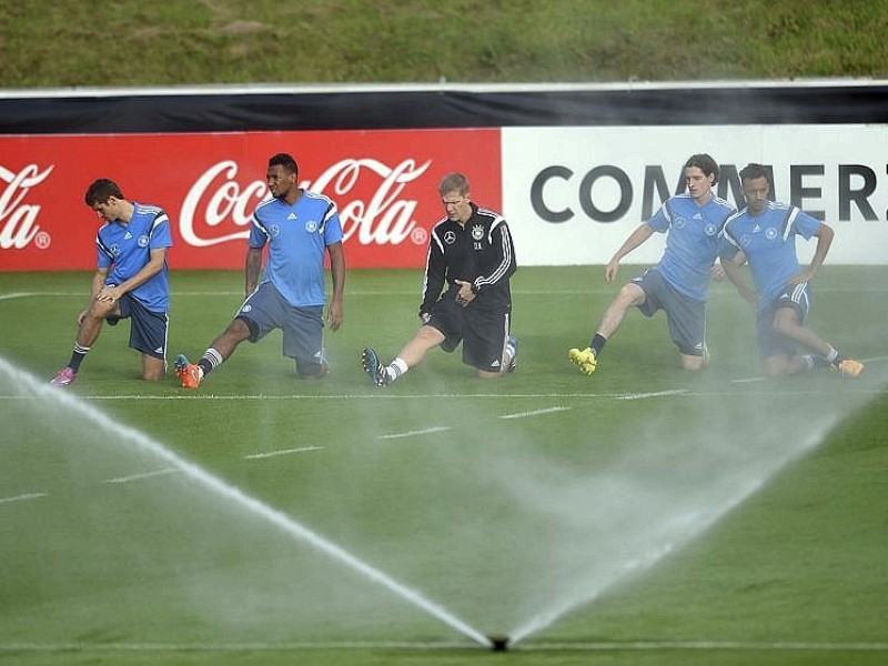 Abschlusstraining der Nationalmannschaft in Essen.