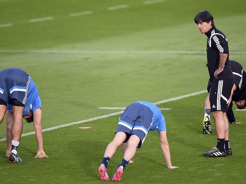 Abschlusstraining der Nationalmannschaft in Essen.