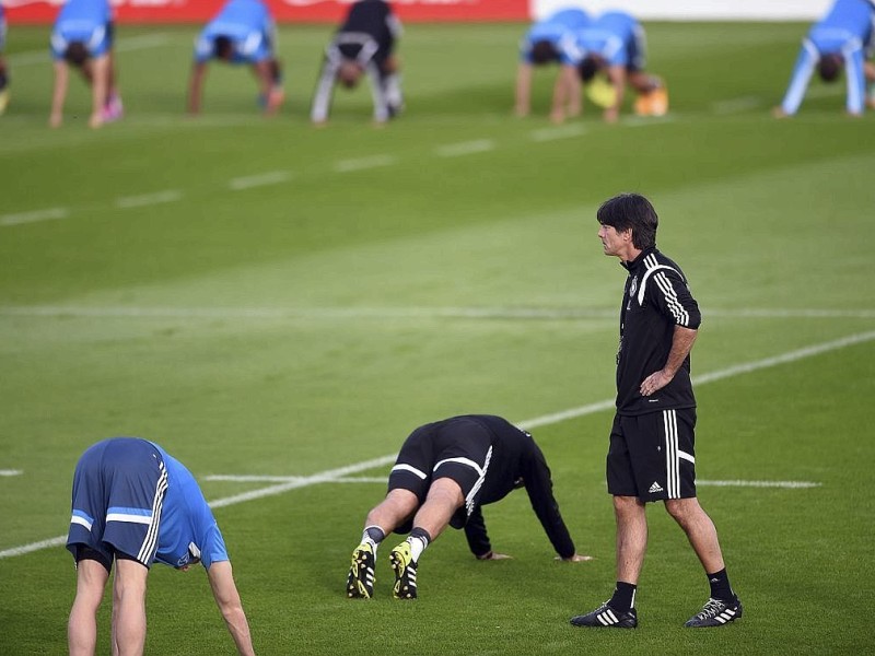 Abschlusstraining der Nationalmannschaft in Essen.