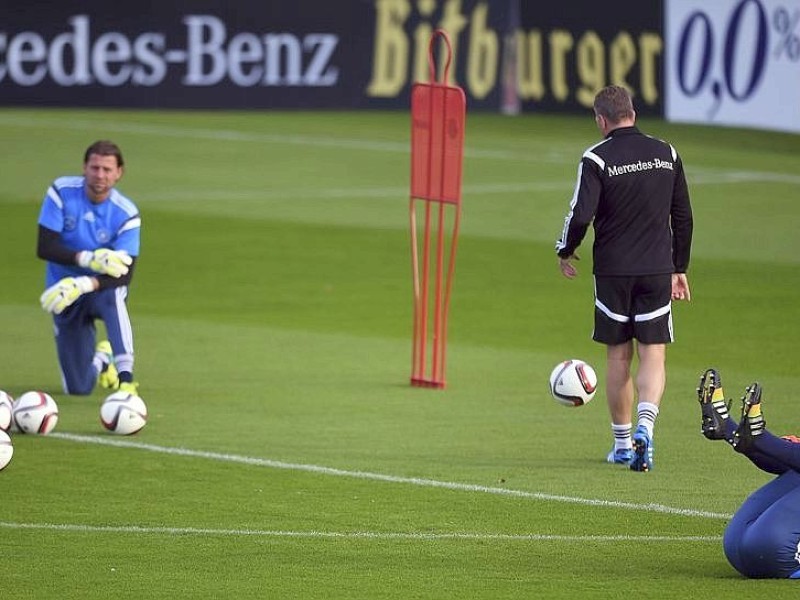 Abschlusstraining der Nationalmannschaft in Essen.