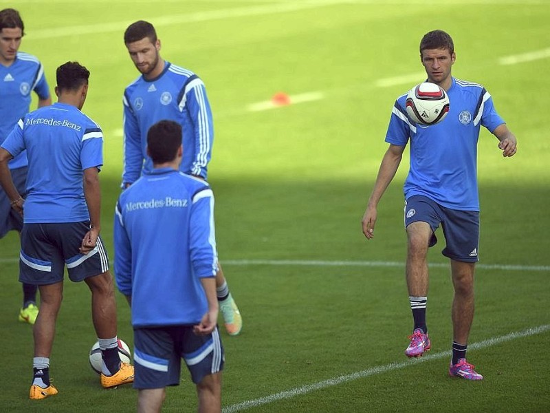 Abschlusstraining der Nationalmannschaft in Essen.