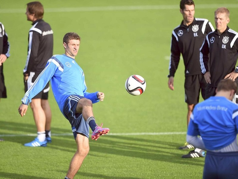 Abschlusstraining der Nationalmannschaft in Essen.