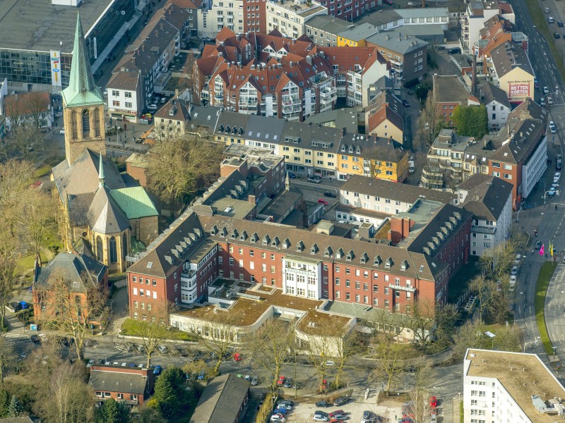 St.Elisabeth-Hospital Bochum-Mitte, Krankenhaus,  Bochum, Ruhrgebiet, Nordrhein-Westfalen, Deutschland