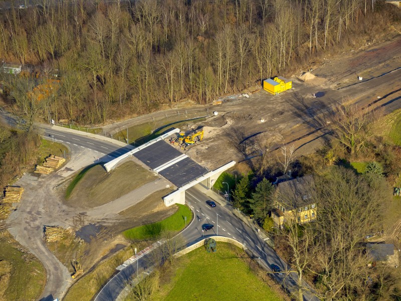 Autobahnverbindung zwischen A44 und Opel-Ring,  Bochum, Ruhrgebiet, Nordrhein-Westfalen, Deutschland