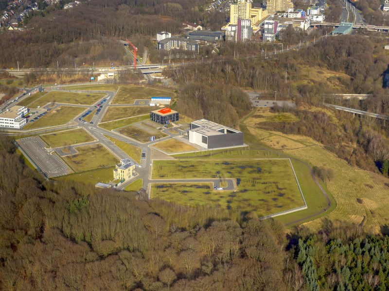 Neubau der Fakultät für Sportwissenschaft am BioMedizinPark, Gesundheitscampus Bochum, Nähe Ruhruniversität,  Bochum, Ruhrgebiet, Nordrhein-Westfalen, Deutschland