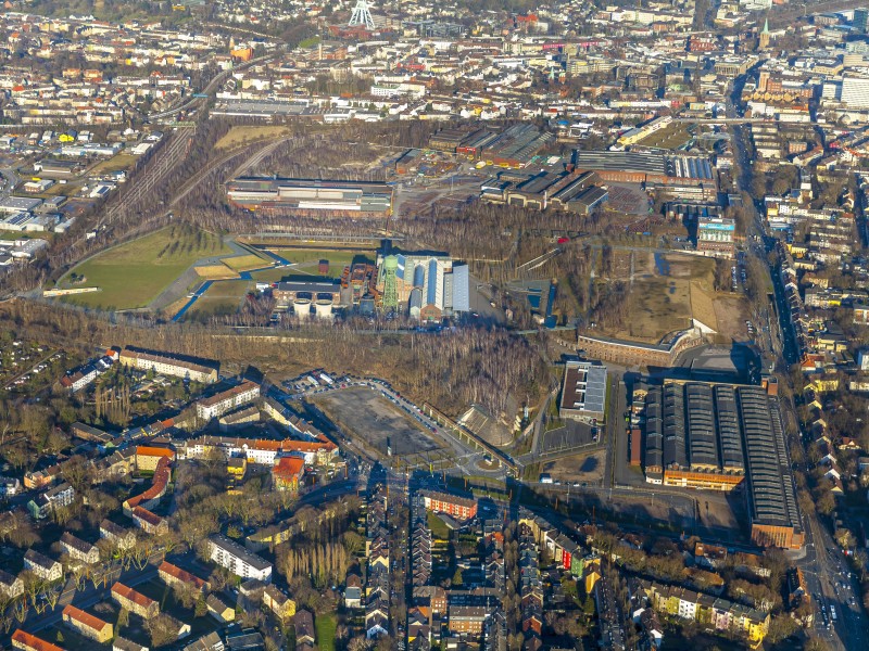 gesamtes Gebiet um die Jahrhunderthalle, Wattenscheider Straße, Westpark,  Bochum, Ruhrgebiet, Nordrhein-Westfalen, Deutschland