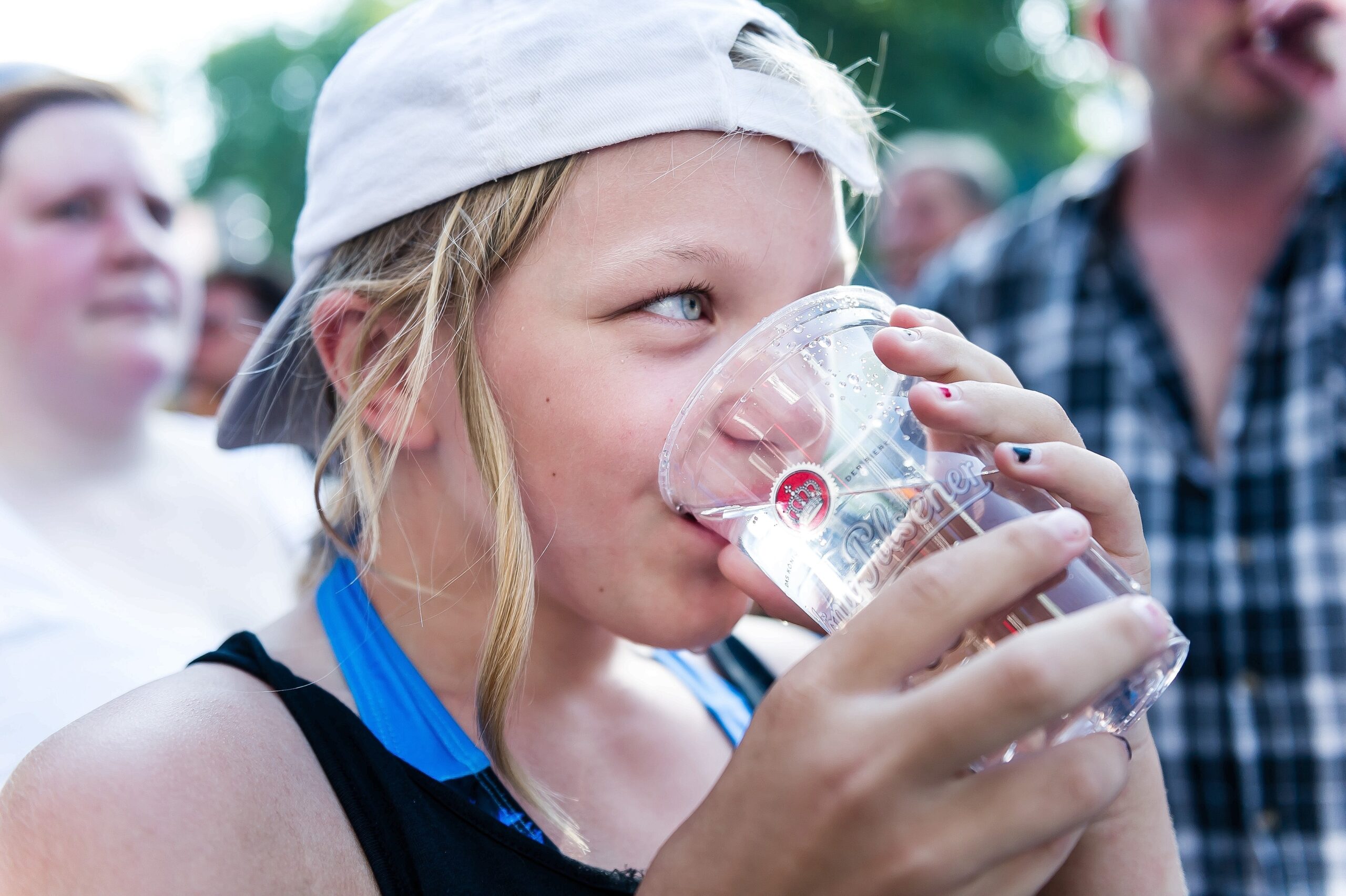 ...und natürlich viel trinken. Nicht nur bei Bochum total, wo...