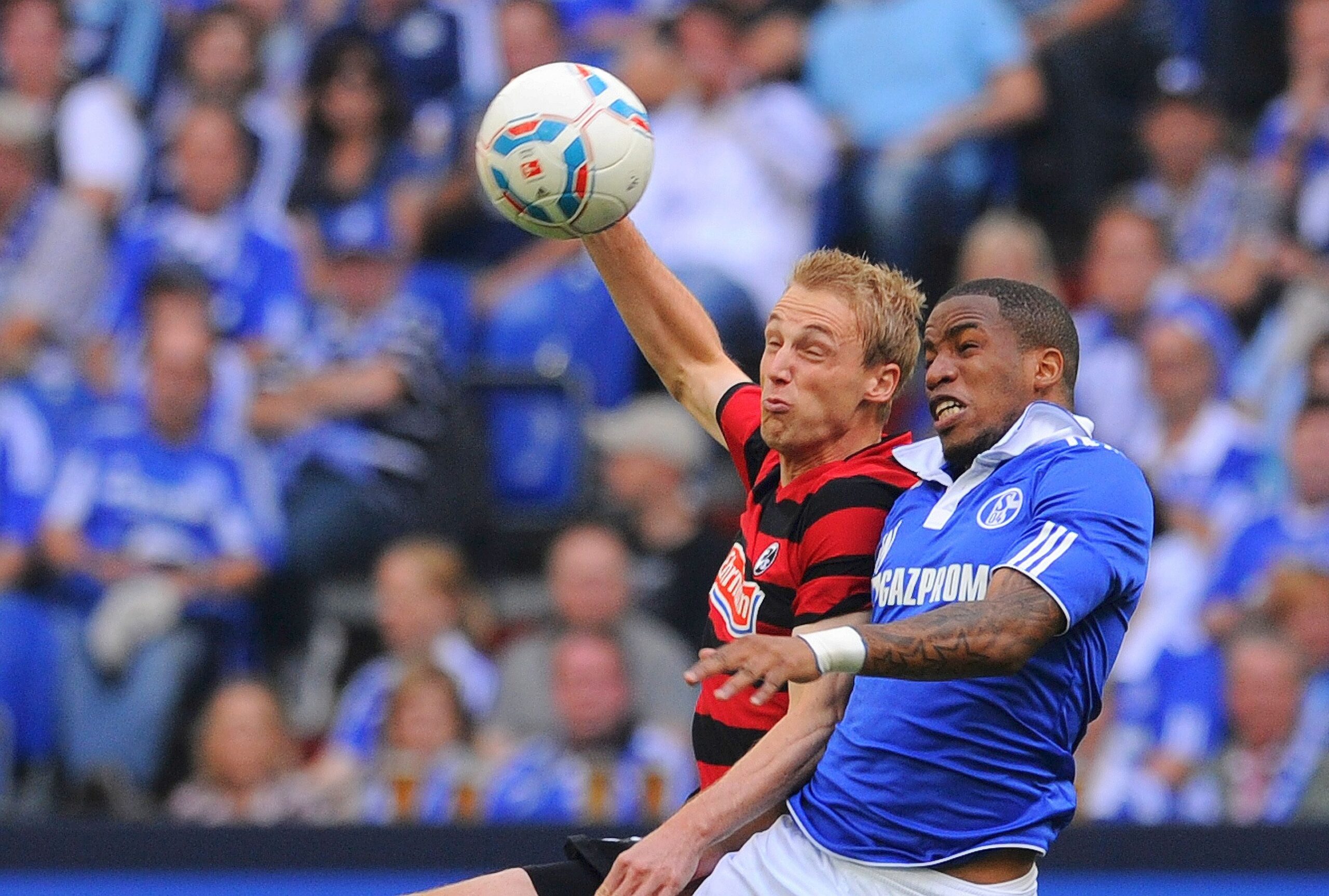 Schalke 04 gegen SC Freiburg, Endstand 4:2.