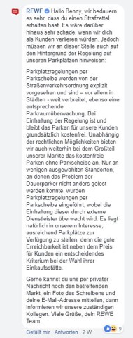 Das müssen Kunden auf einigen Rewe-Parkplätzen beachten. 