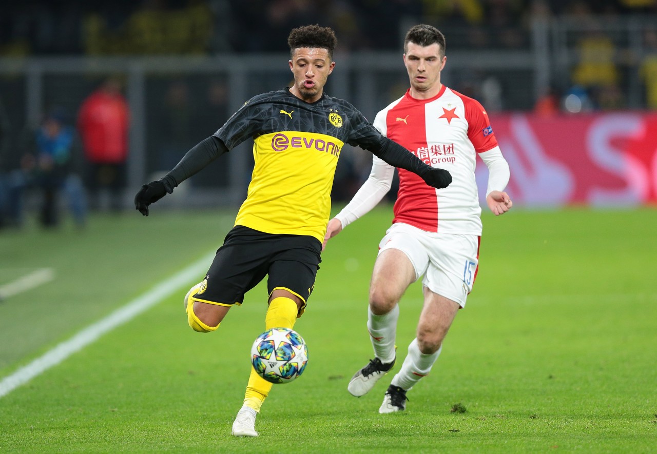 Jadon Sancho brachte den BVB am Dienstagabend gegen Slavia Prag mit 1:0 in Führung.