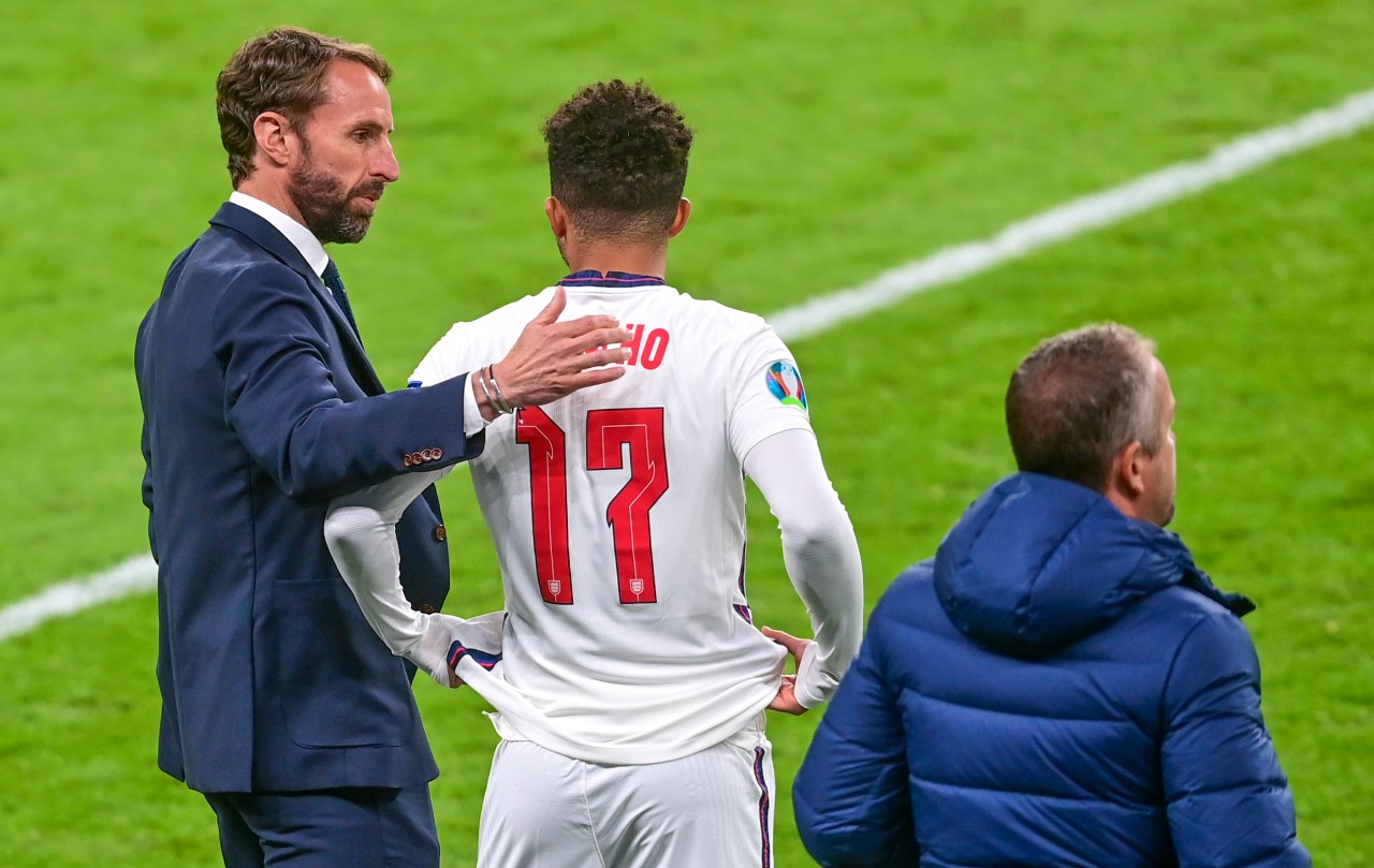 Plötzlich stand Jadon Sancho unter Gareth Southgate in der Startelf.