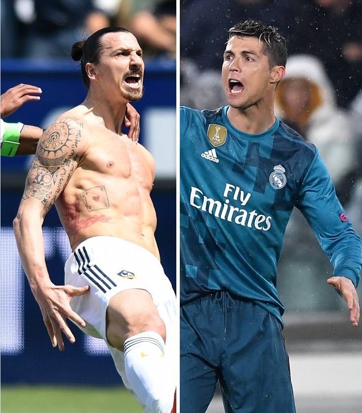 zlatan ibrahimovic cristiano ronaldo tor