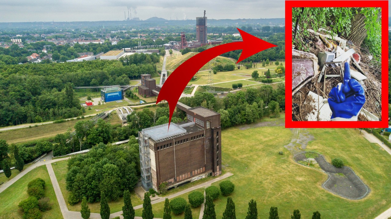 Gelsenkirchen: Ehrenamtliche Müllsammler haben den Kaffee auf nach ihrer Arbeit am Nordsternpark.