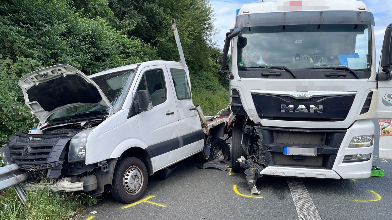 Heftiger Unfall auf A1