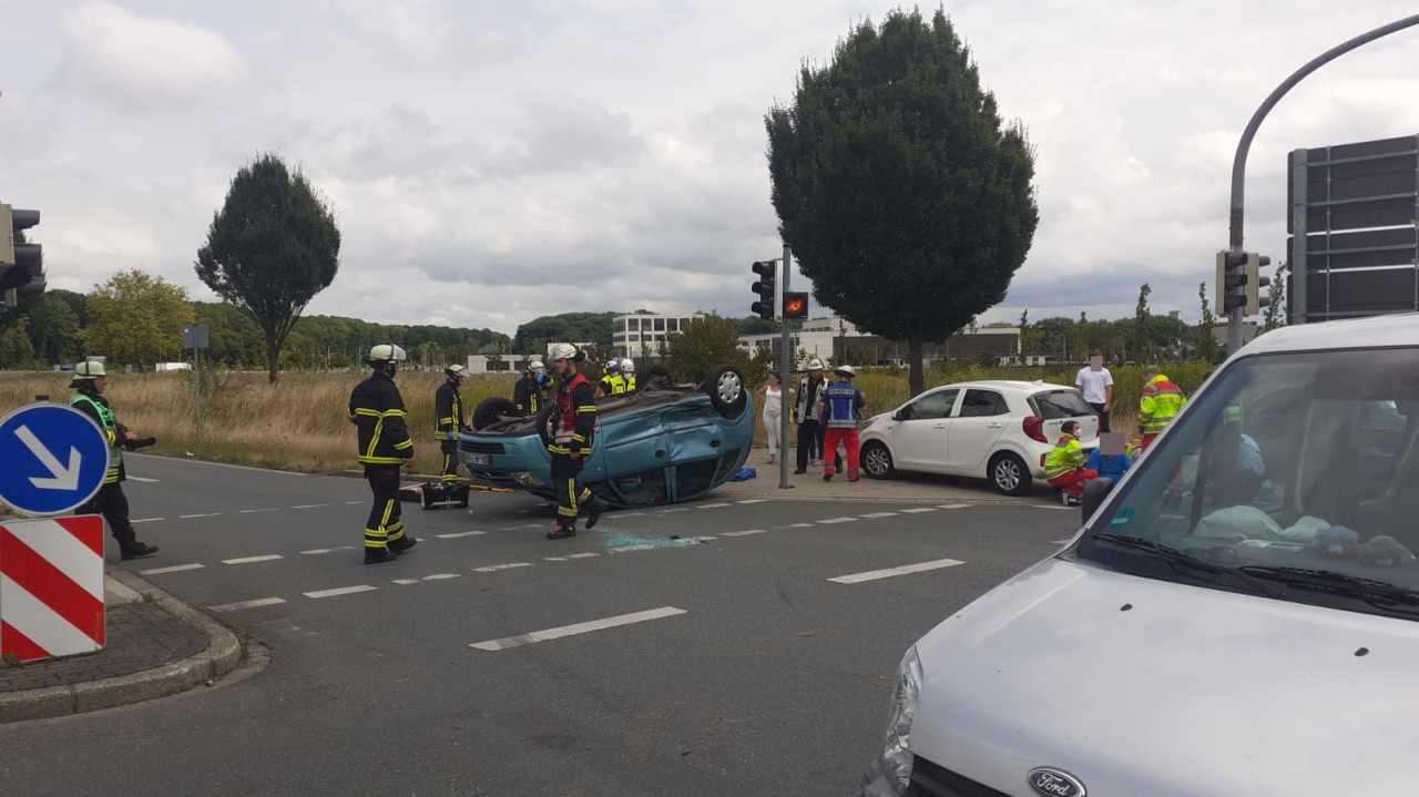 In Dortmund gab es einen heftigen Unfall.