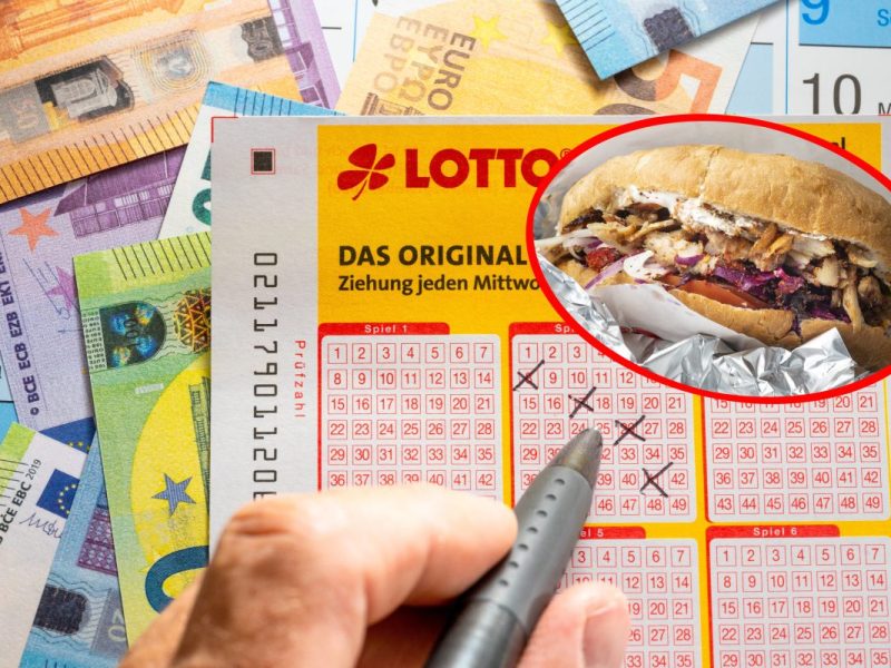 Lotto: Mann kommt Geistesblitz im Döner-Laden.