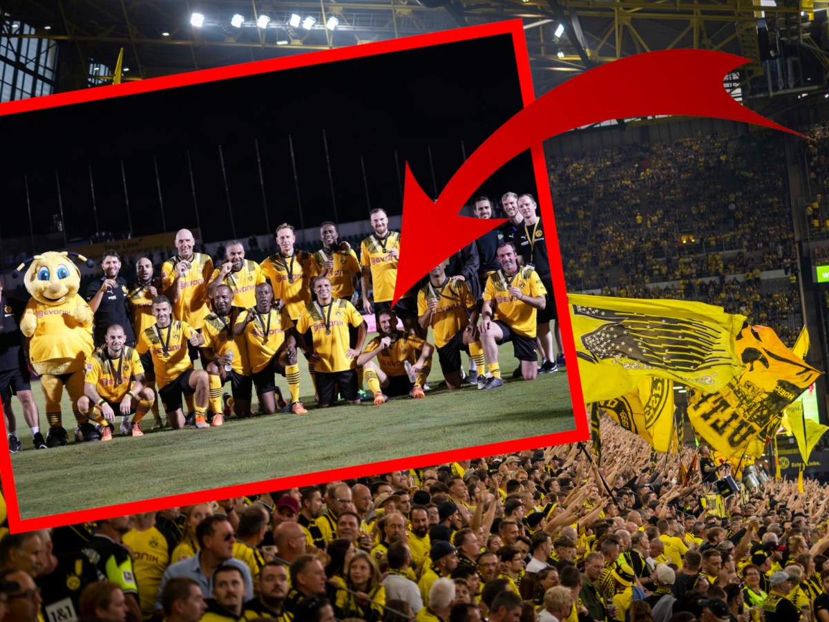 Marcel Schmelzer in der Startelf der Legenden-Mannschaft von Borussia Dortmund.