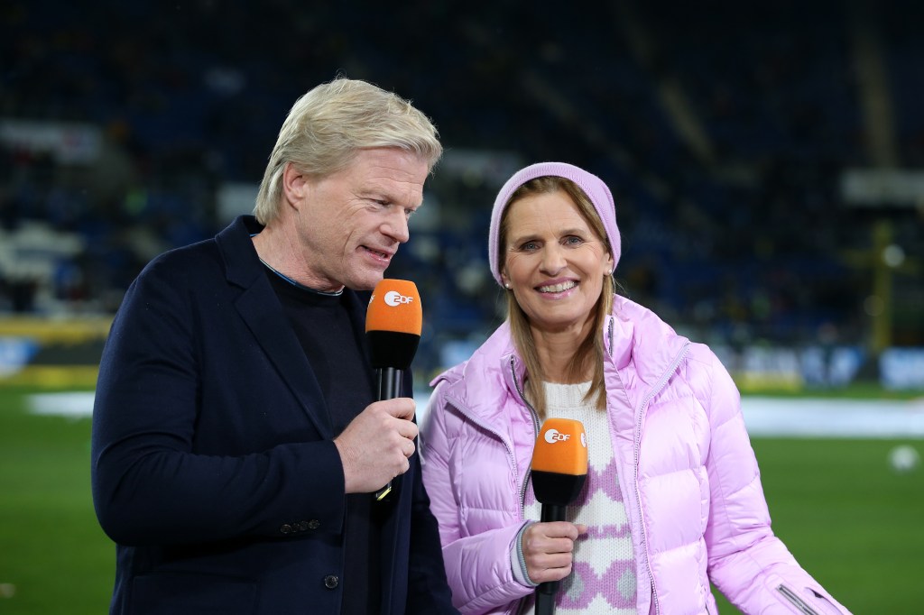 Katrin Müller-Hohenstein mit Oliver Kahn