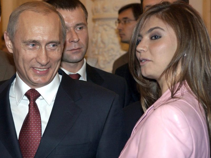 Wladimir Putin mit seiner Affaere Kabajewa