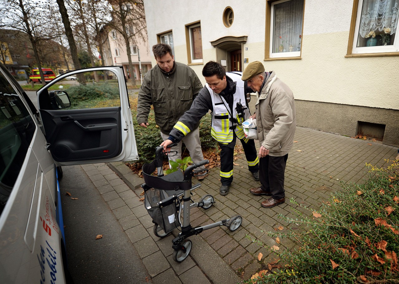 Ein Evakuierter feiert heute seinen 95. Geburtstag – leider nicht in der eigenen Wohnung.