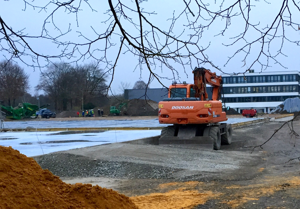 Der Fundort der Luftmine in Dortmund-Hörde – auf dem Gelände des Pumpenherstellers Wilo.