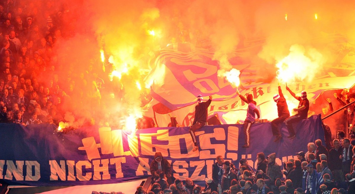 Schalke Pyro Bengalo Hugos Ultras