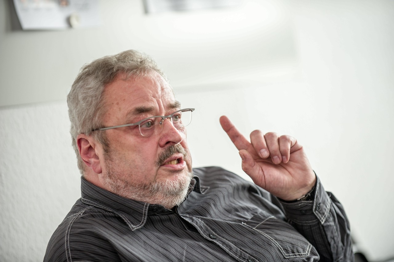 Günter Gleising (Soziale Liste) beim Besuch in der WAZ-Redaktion.