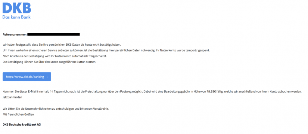 DKB Phishing-E-Mail