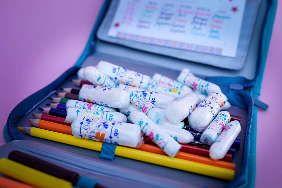 Ruhr-Uni Bochum: Mehrere Tampons in einem Etui.