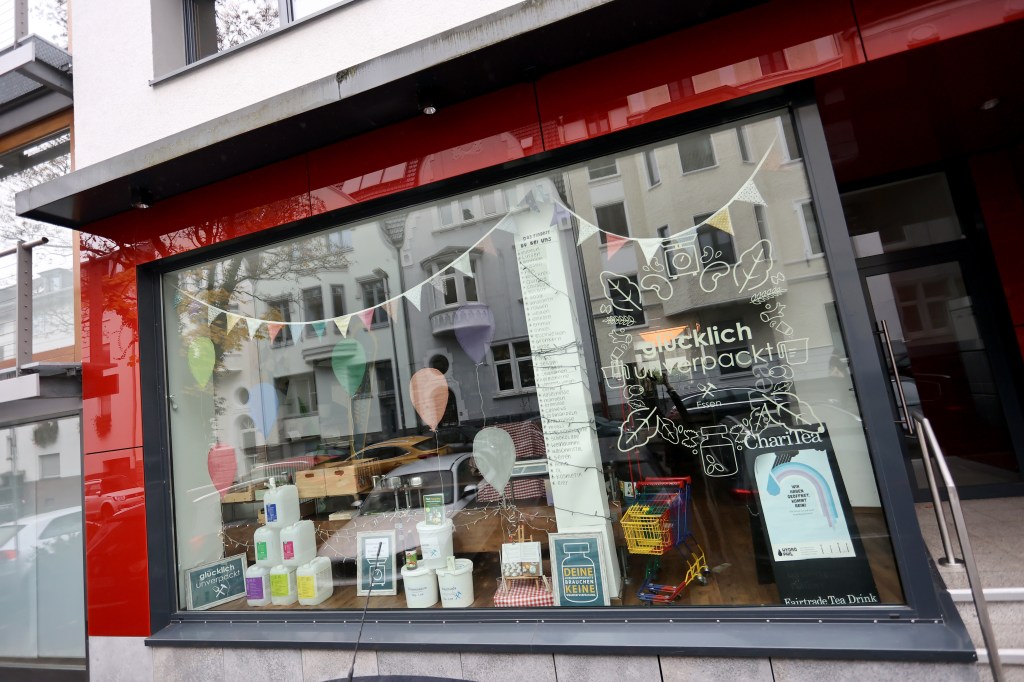 Der Unverpacktladen "Glücklich unverpackt“ in Essen-Rüttenscheid.