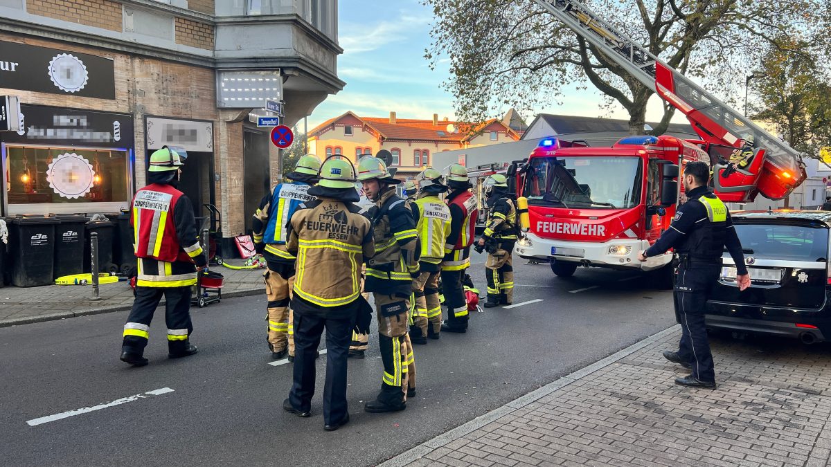 Essen Feuer auf der Krayer Straße