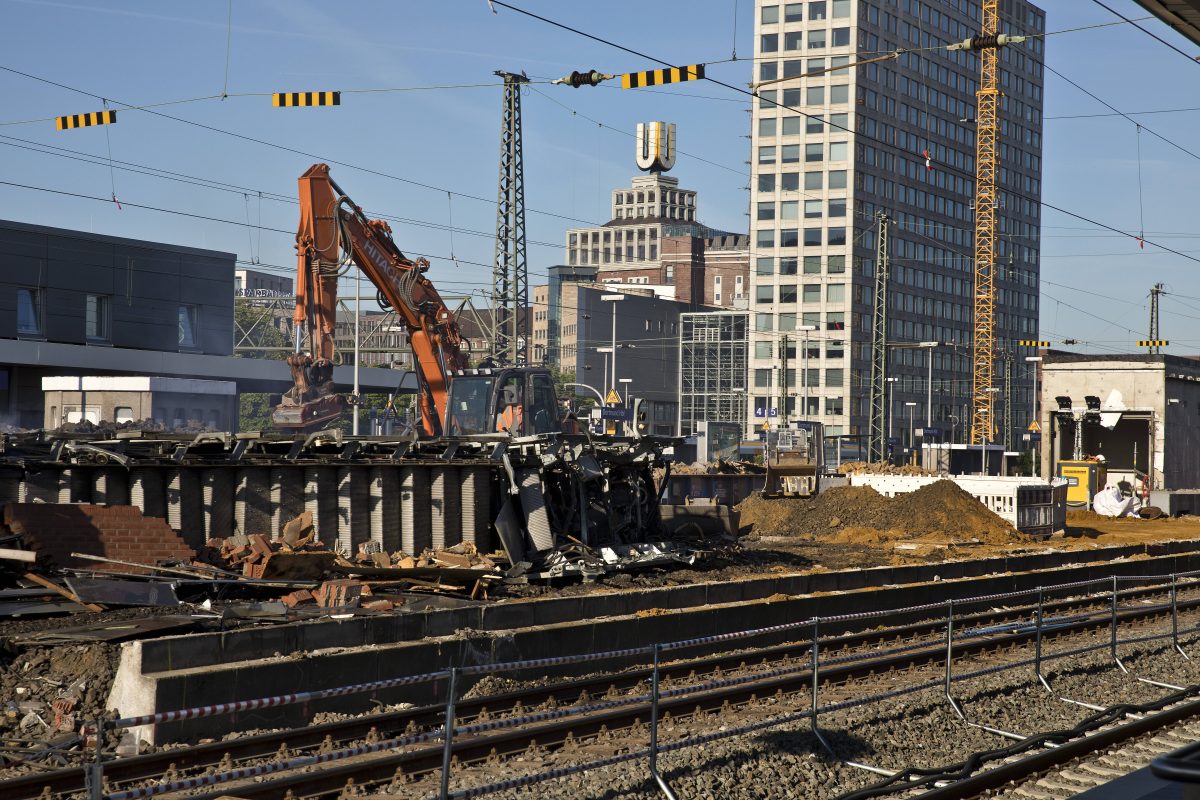 Deutsche Bahn in Dortmund Hbf Bauarbeiten