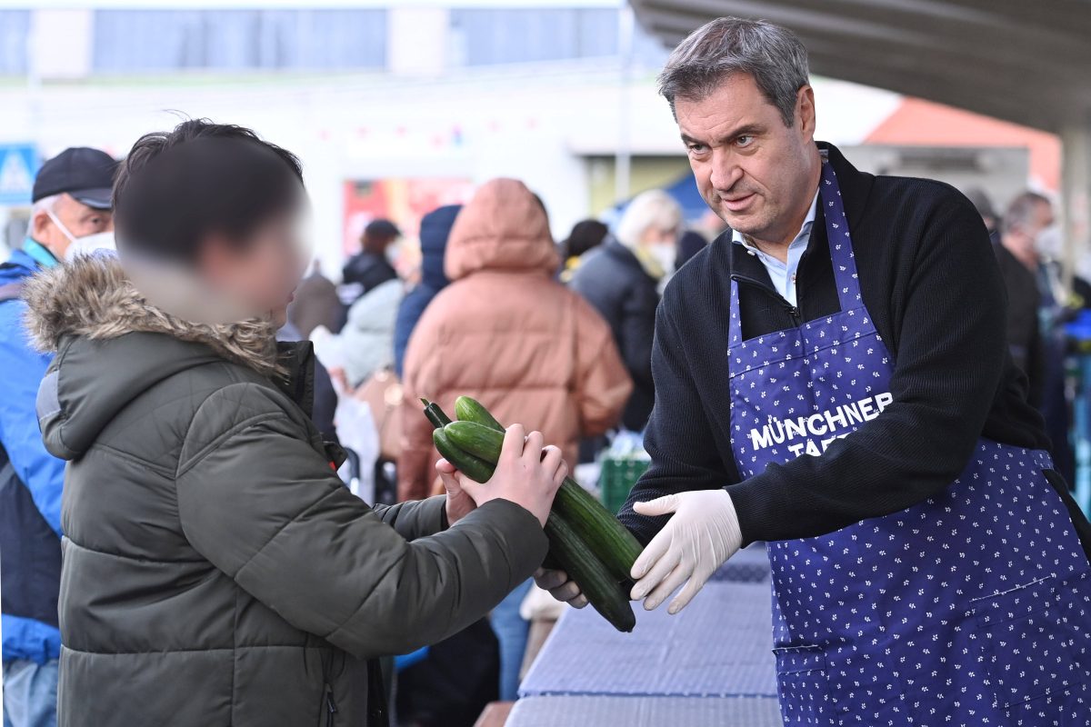 SÃ¶der bei der Tafel in MÃ¼nchen.