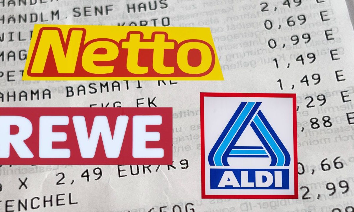 Netto, Aldi und Rewe in NRW Kassenbon Symbolbild