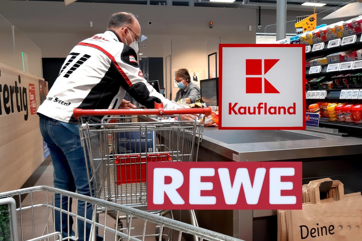 Rewe, Kaufland und Co Kasse Einkaufswagen