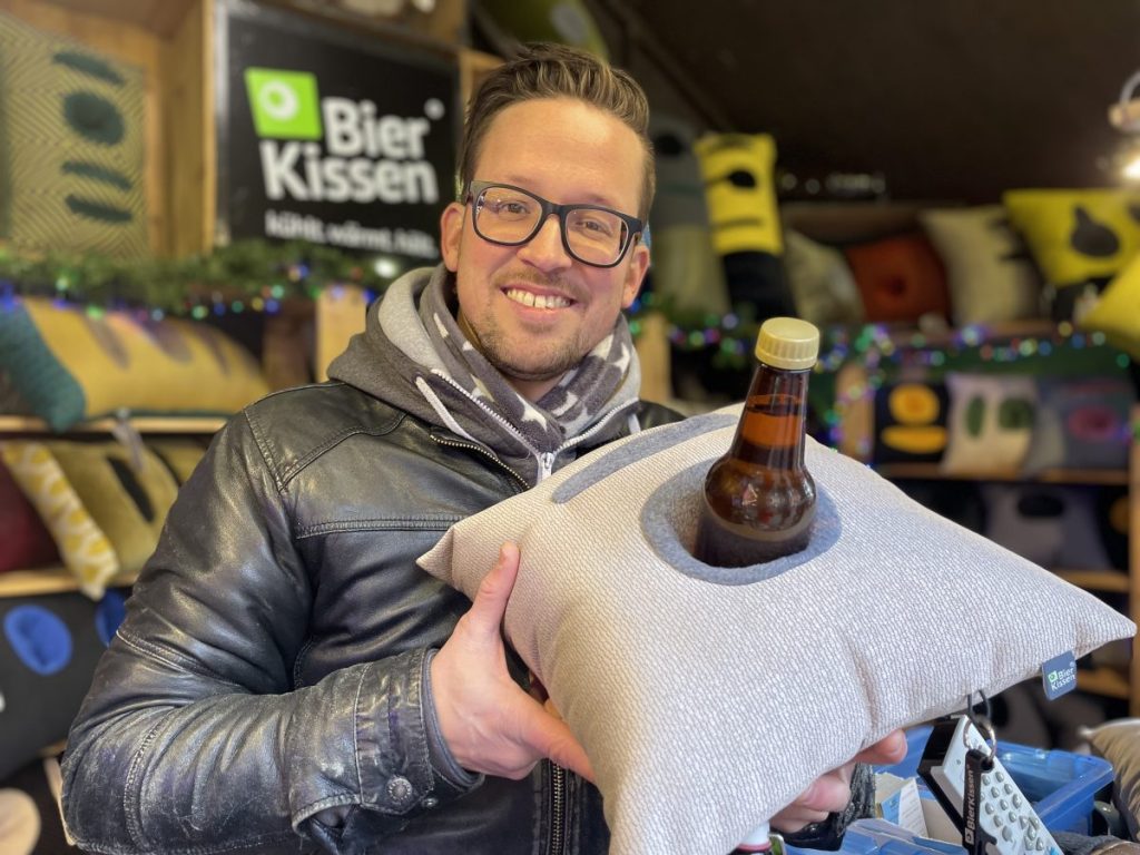 Weihnachtsmarkt Essen Bierkissen