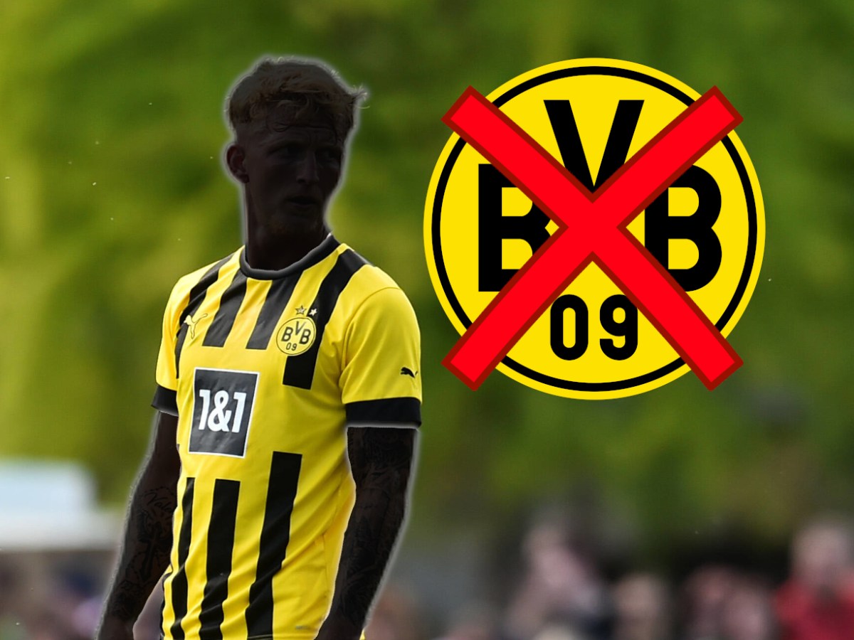 Valentino Vermeulen im Trikot von Borussia Dortmund.