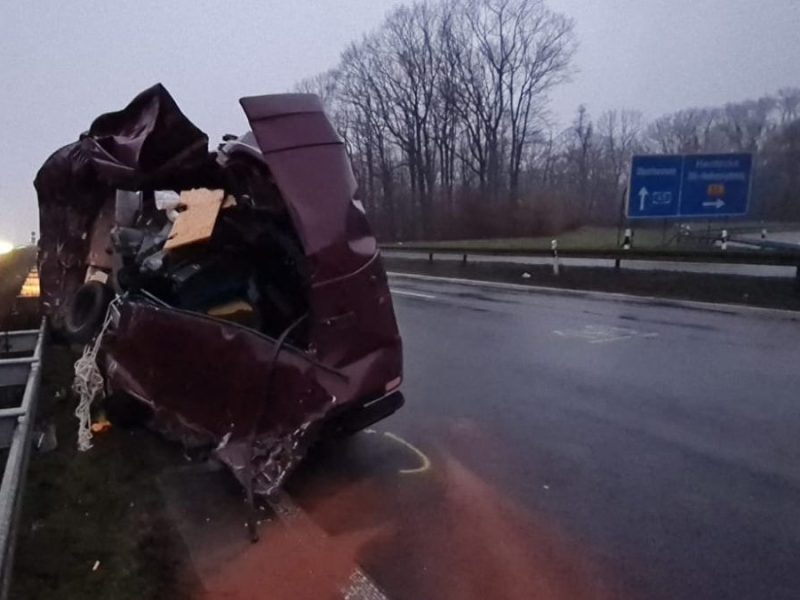 A45 im Ruhrgebiet Unfallstelle Dortmund-Süd