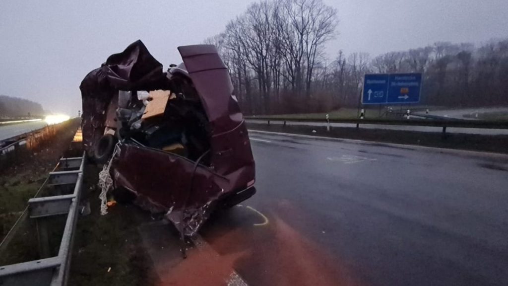 A45 im Ruhrgebiet Unfallstelle Dortmund-Süd