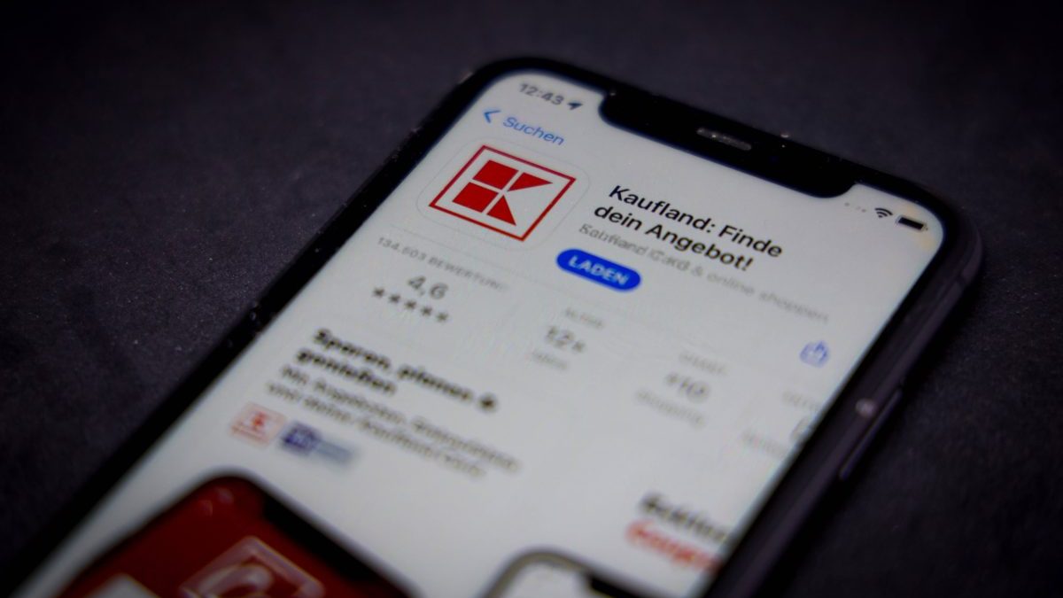 Kaufland-App auf Smartphone