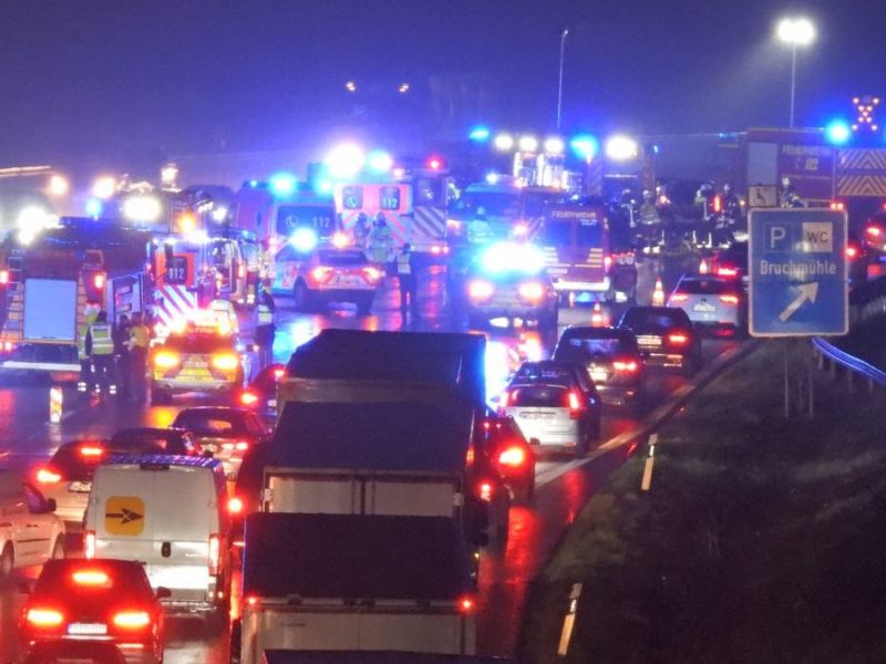Unfall auf der A1 in NRW