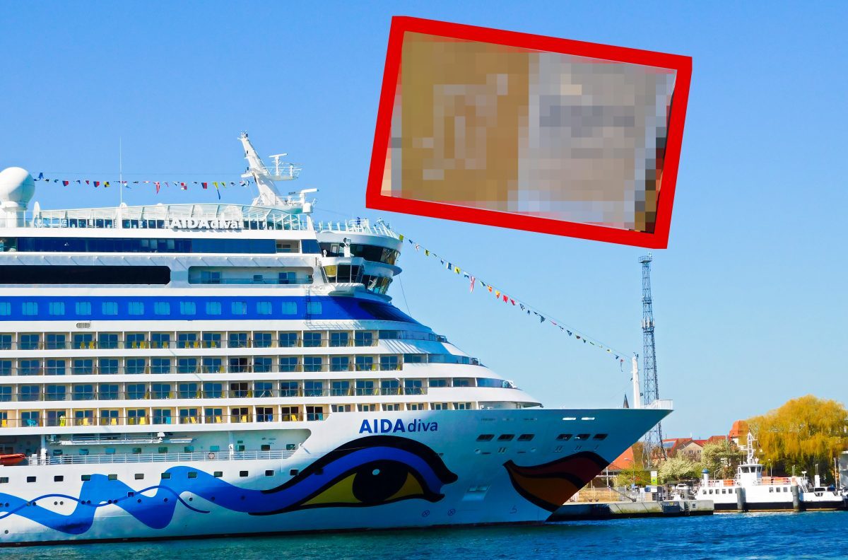 Kreuzfahrt Aida-Schiff Aushang