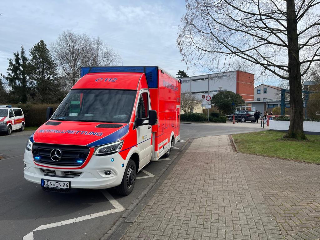 Bergkamen Gesamtschule Rettungswagen