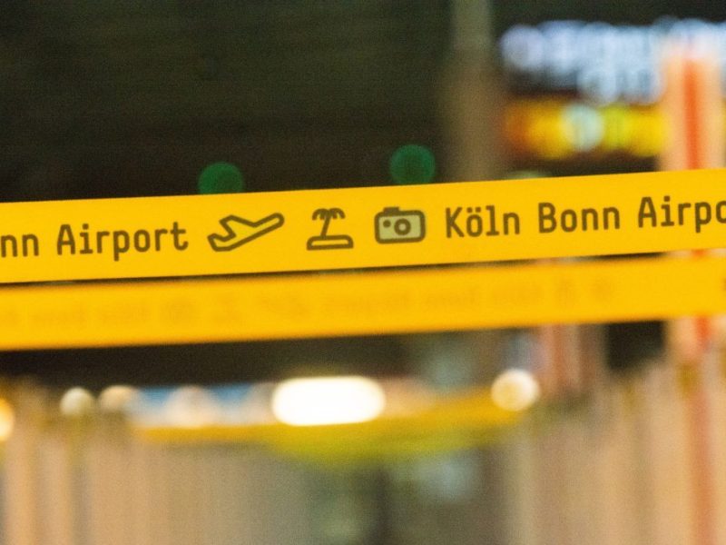 Flughafen Köln/Bonn Absperrung