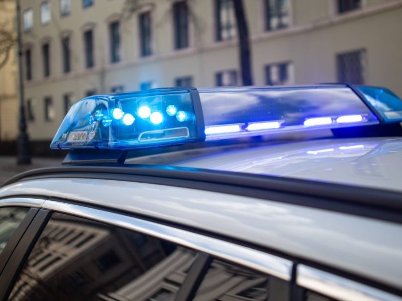 Polizeiwagen mit Blaulicht