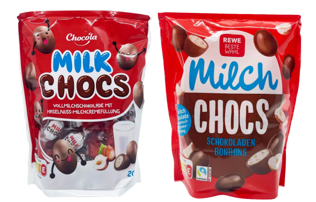 Milk Chocs und Milch Chocs