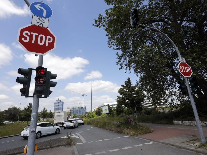 Ampel in Duisburg