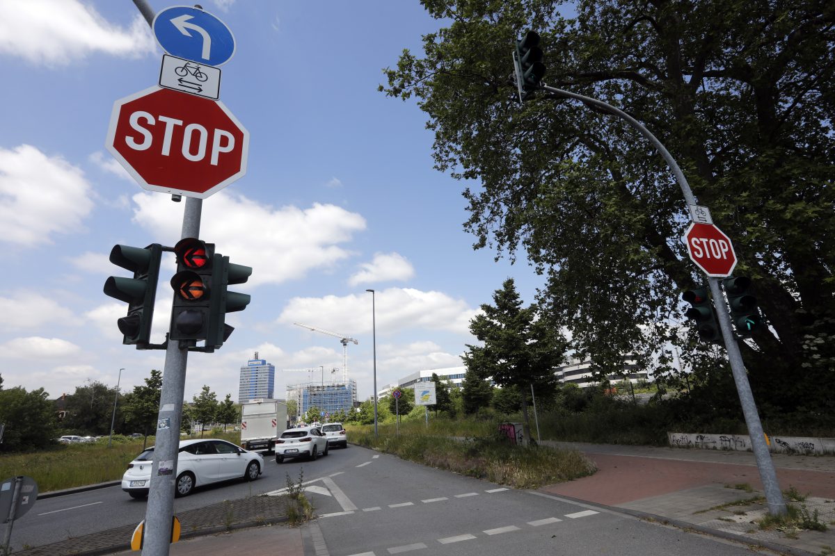 Ampel in Duisburg